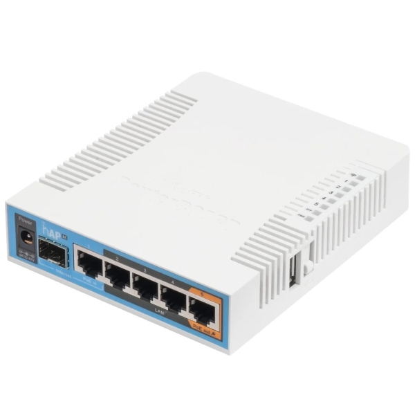 Mikrotik hAP ac 500 Mbit/s Blanc Connexion Ethernet, supportant l'alimentation via ce port (PoE)