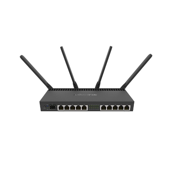MikroTik RB4011iGS+5HacQ2HnD-IN Wireless Router, Dual-band 2.4/5GHz, 10x Gigabit Ethernet, PoE, RouterOS