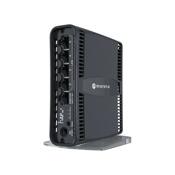 Mikrotik hAP ax2 routeur sans fil Gigabit Ethernet Bi-bande (2,4 GHz / 5 GHz) Noir