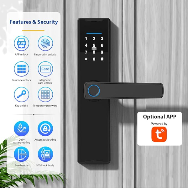 Serrure de porte intelligente 5 en 1